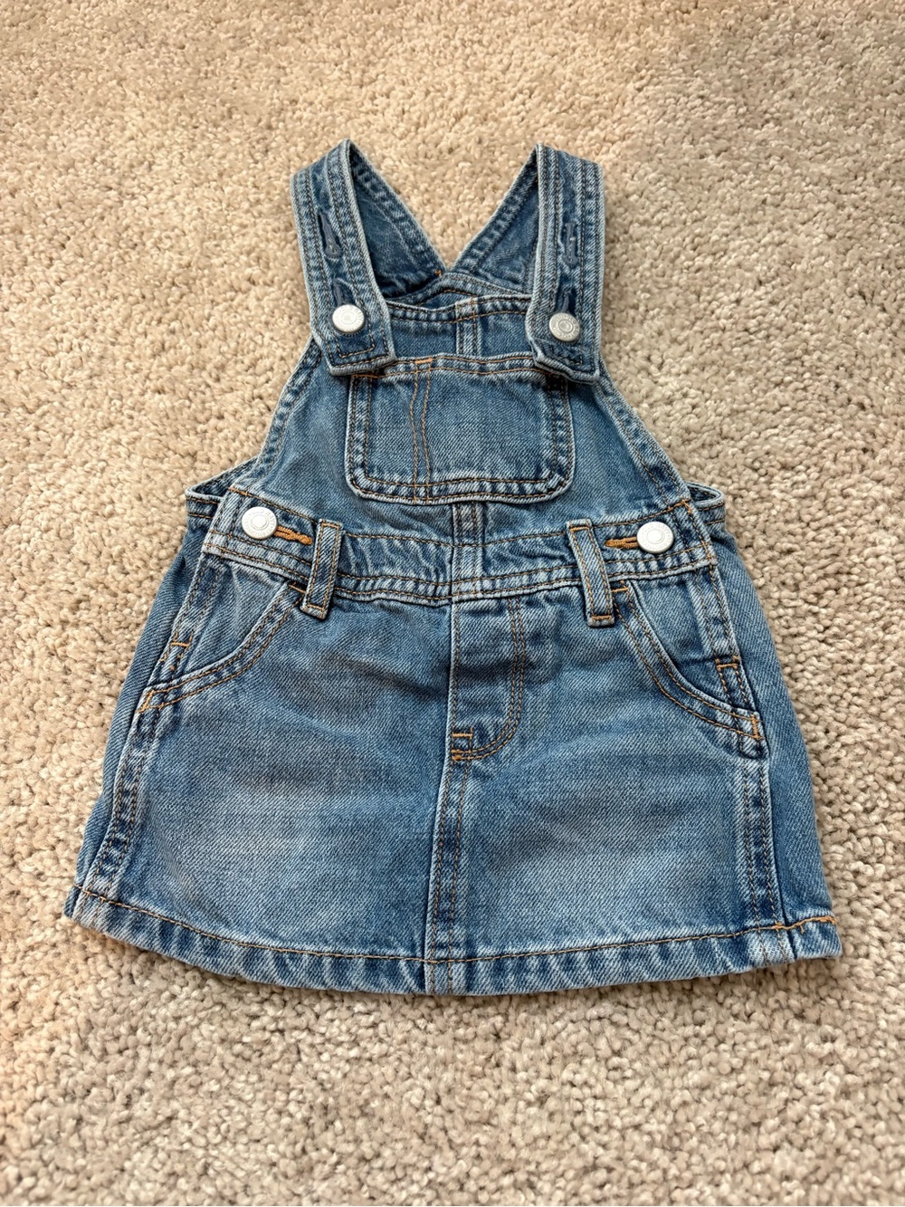 Old Navy Blue Denim Overall Dress for Kids